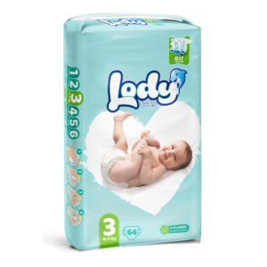 Uşaq bezləri Lody Baby Air 3 (Midi), 4-9 kq, 64 əd