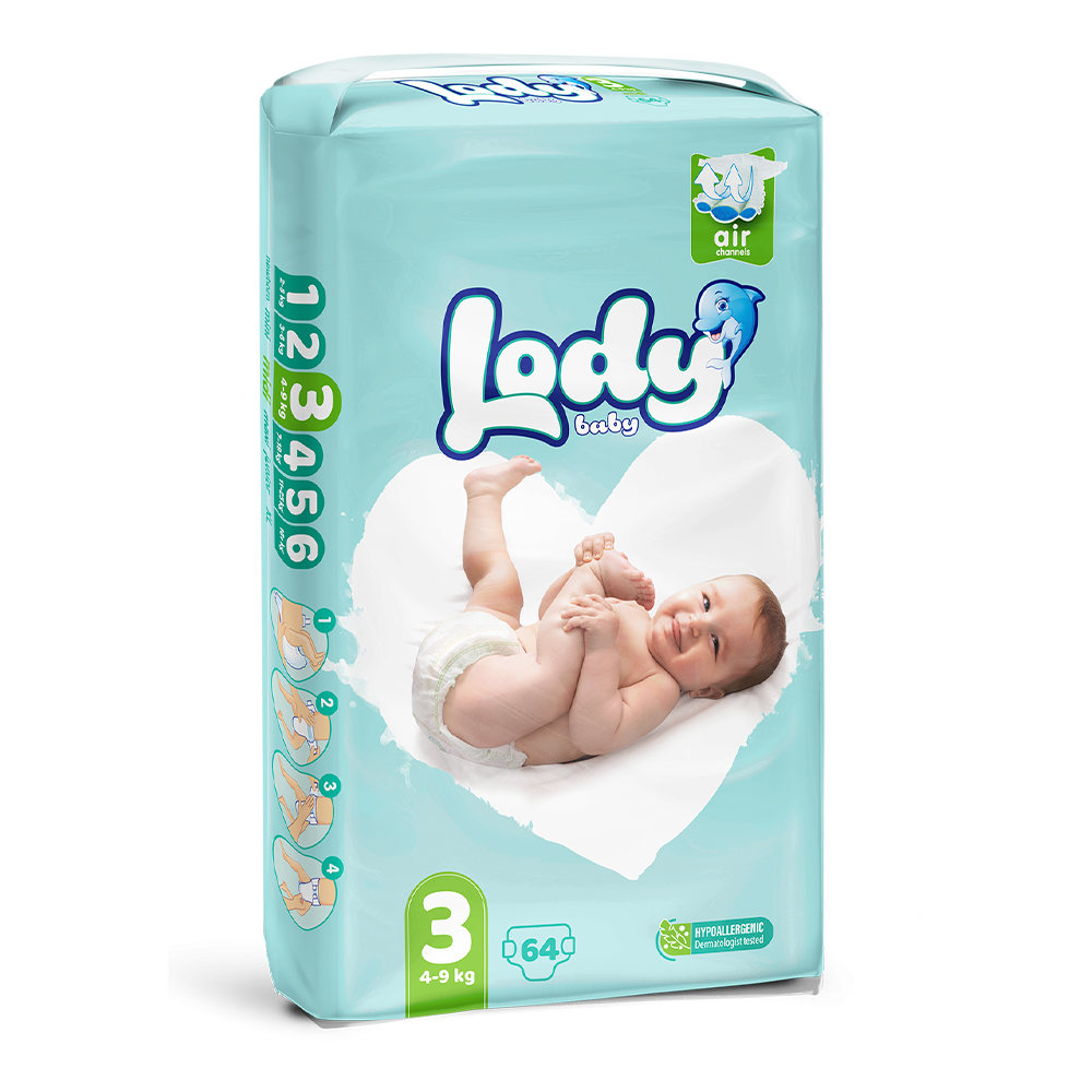 Uşaq bezləri Lody Baby Air 3 (Midi), 4-9 kq, 64 əd